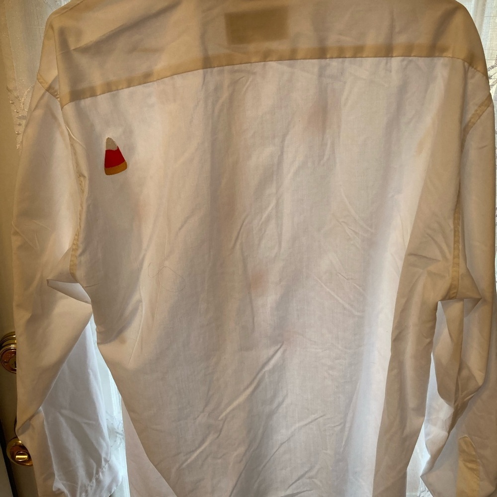 MiLi Designs Candy Corn Embroidered Button-Up Shirt | Size XL - Picture 3 of 3